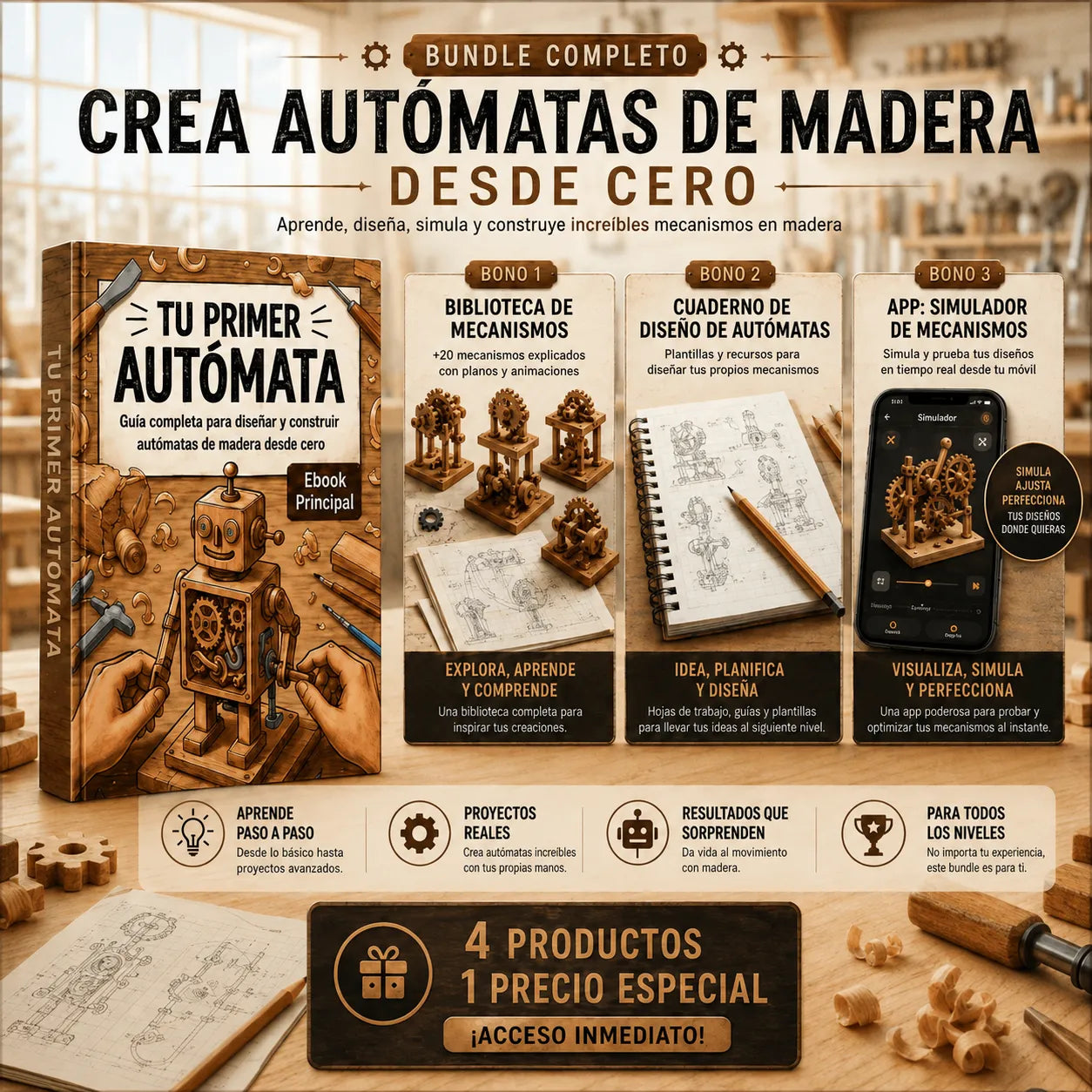 Tu primer autómata de madera